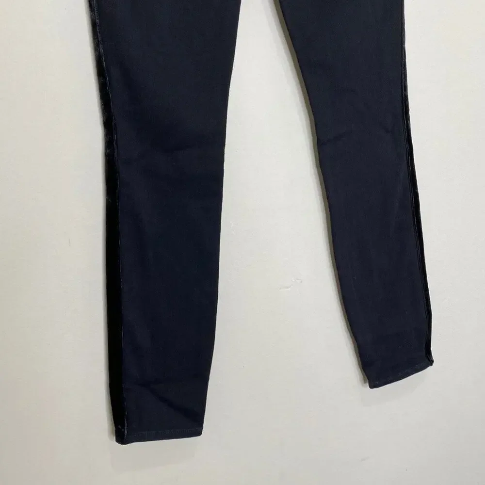 NEW Good American Good Legs Velvet Stripe Size 24 - Picture 10 of 15